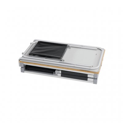 Hela köksbänken kan demonteras till en liten packstorlek och allt ryms utan bekymmer i den medföljande bärväskan