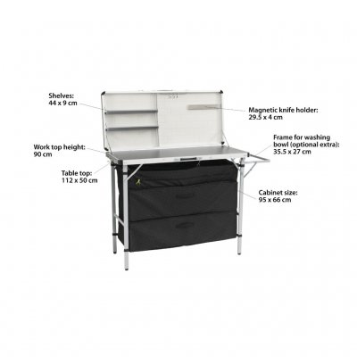 Erläuternde Skizze Outwell Magante Kitchen Unit