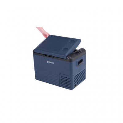 Kompressordriven kylbox med ett fack. Som du kan öppna från båda sidor