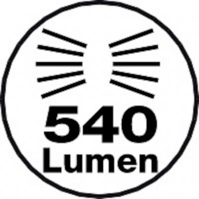 Kraftfull tältlampa med en ljusstyrka på 540 Lumen