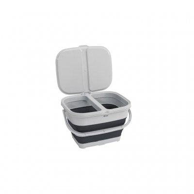 Du kan ha två fack med olika typer av avfall