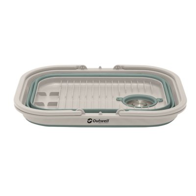 Hopfällbar diskho som tar väldigt liten plats.