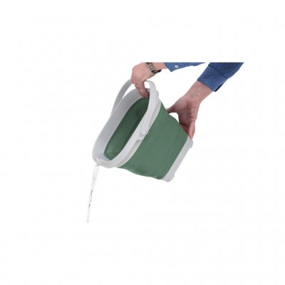 Outwell Collaps Quadratischer Eimer mit Deckel Shadow Green