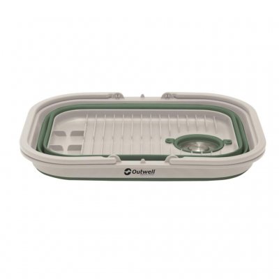 Hopfällbar diskho som tar väldigt liten plats.