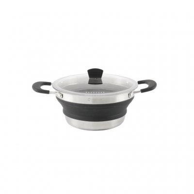 Hopfällbar gryta på 2,5 L med lock.