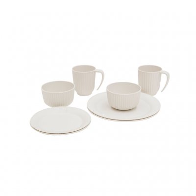 Outwell Delish Geschirrset für 2 Personen – Sandstone