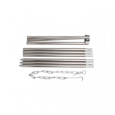 Einfacher Auf- und Abbau durch Klickverschlüsse.