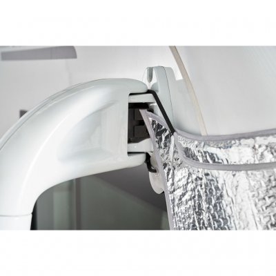 Fäste för backspeglarna på husbilen.