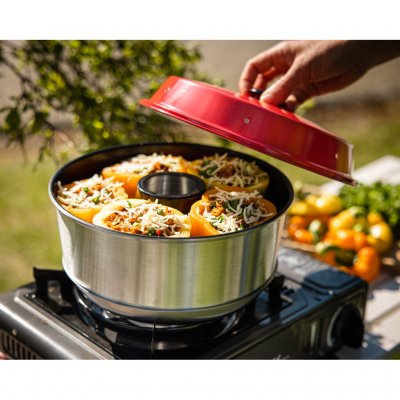 Extra große Bodenform für den Omnia Leisure Ofen mit Antihaftbeschichtung