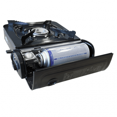 Gasflaska för spisar och grillar med kasett.