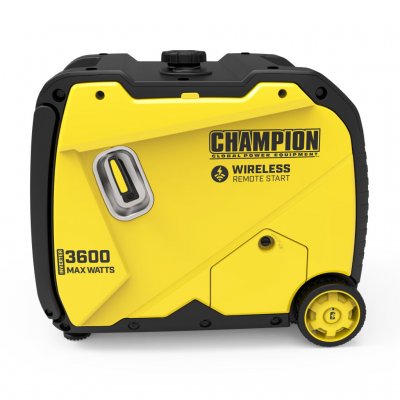 Champion Apex 3600 W inverterelverk från sida med dragsnöre.