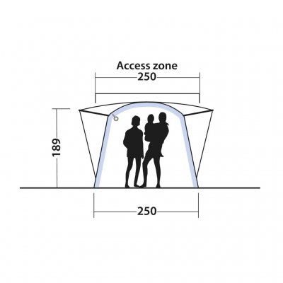 Høydemål for Outwell Daytona Air biltelt