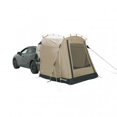 Outwell Dune SUV ist ein flexibles Autozelt, das an der Rückseite des Autos befestigt oder unabhängig verwendet werden kann.