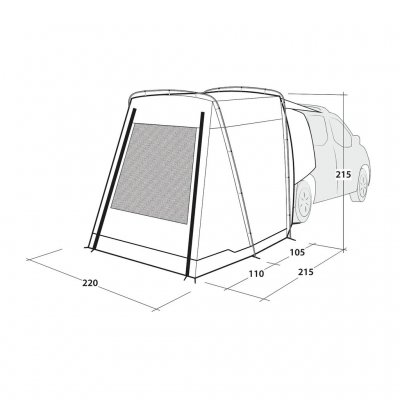 Abmessungen des Outwell Dune SUV