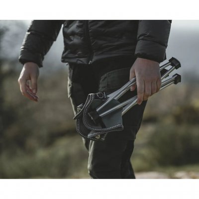 Leichter und kompakter Klapphocker.