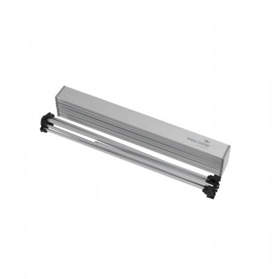 Die Tischplatte besteht aus Lamellen/Platten, die beim Zusammenpacken zusammengerollt werden.