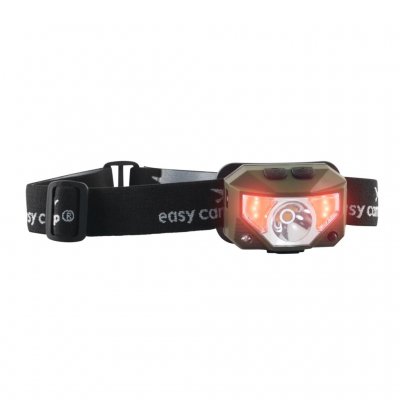 Die Crowberry Stirnlampe von Easy Camp verfügt über ein verstellbares Stirnband.