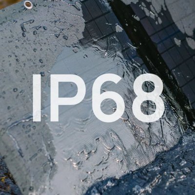 Solpanelen tål att dränkas under vatten.