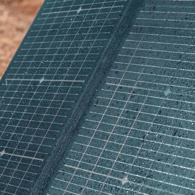 Regntålig solpanel.