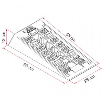 Abmessungen für Fiamma Level System Jumbo