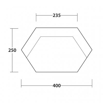 Outwell Fielder Canopy Soltak Täckningsskiss.