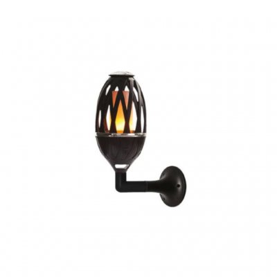 Flammande lampa som går fästa i väggen.