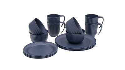 Outwell Delish Geschirrset für 4 Personen – Dunkelblau