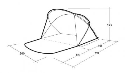 Whitby Beach Shelter – Strandzelt für 2 Personen