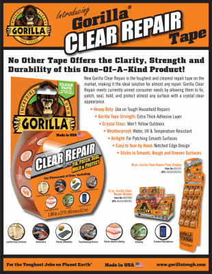 Gorilla Klebeband 8,2m Transparent