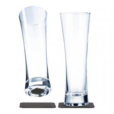 Silwy Magnetische Biergläser aus Kristall (2er-Pack)
