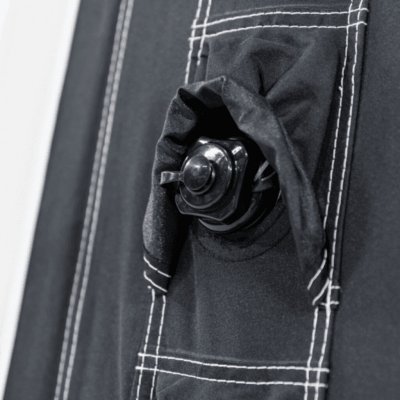 Nur ein Ventil zum Aufpumpen des gesamten Vorzeltes.