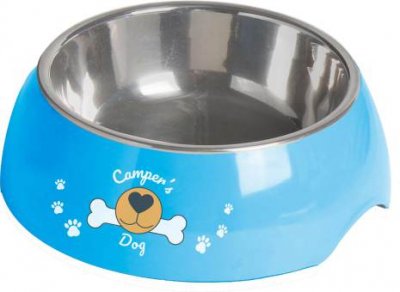 Campdog Hundskål 2 in 1 XL - lätt och stabil hundskål med antiglidskydd under.