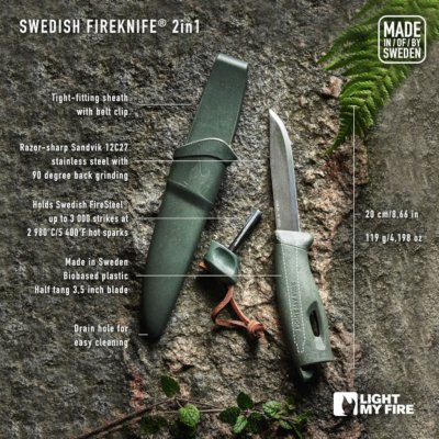 Light My Fire Schwedisches FireKnife BIO 2in1 