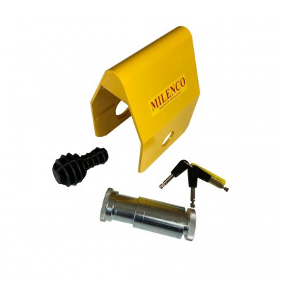 Innehåller lås, kula samt väska.