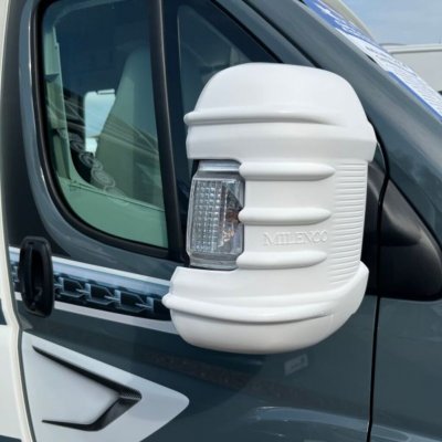 Milenco Spiegelschutzkappe in weiß für Fiat Ducato ab 2025