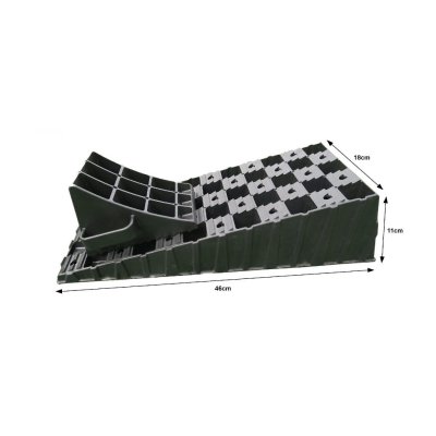 Mått för Milenco nivåkloss med stoppkil