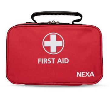Första hjälpen väska större format, perfekt för bilen, båten eller sommarstugan.