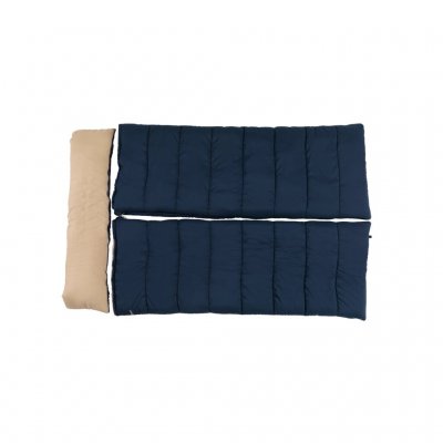 Der Schlafsack lässt sich einfach in zwei Einzelschlafsäcke ohne Kissen trennen.