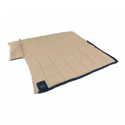Öffnen Sie den Reißverschluss vollständig und verwenden Sie den Outwell Contour Lux XL als Decke.