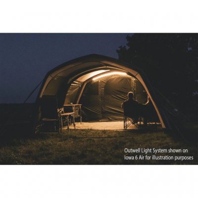 Das Outwell Night Light System sorgt für ein angenehmes Licht im Zelt.