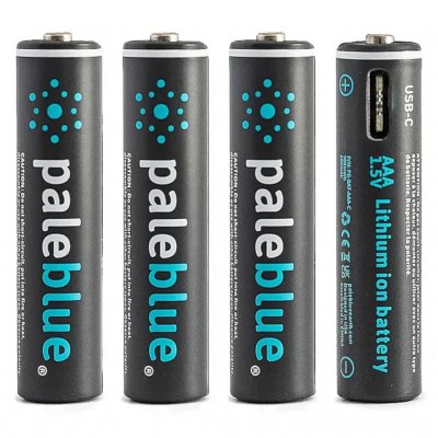 Paleblue AAA USB-C laddningsbara batterier