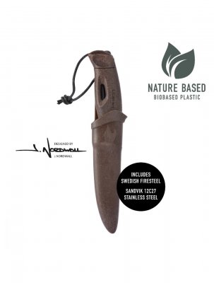 Light My Fire FireKnife - Svensktillverkad allroundkniv med bra grepp och eldstål i handtaget. Bladlängd ca 9 cm.