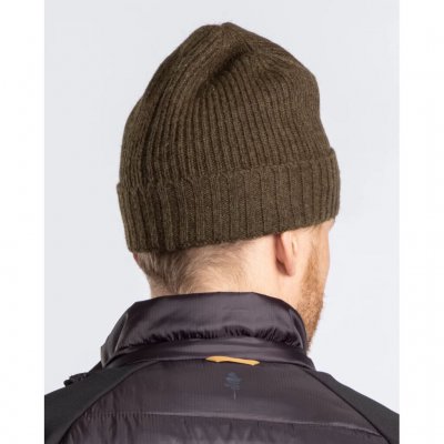 Pinewood Strickmütze Moosgrün Meliert