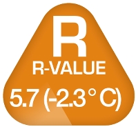 R-värde: 5.7 ( -23 °C)