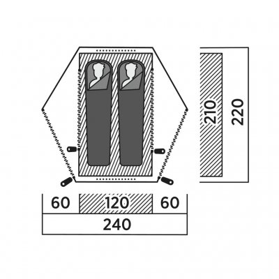 Grundriss für Easy Camp Rago 2.