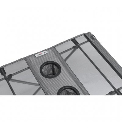 Tischplatte aus Polyester und Mesh.