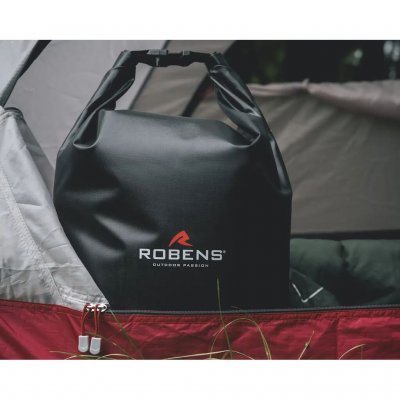 Der Robens Dry Bag HD 15L besteht aus strapazierfähigem Nylon mit einer Wassersäule von 10000 mm.