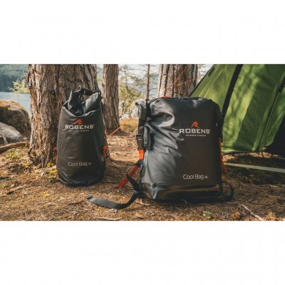 Robuste Kühltasche aus strapazierfähigem Material, die auch als wasserdichte Aufbewahrungstasche verwendet werden kann.