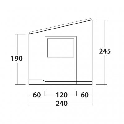Grundriss für das Outwell Sideroad