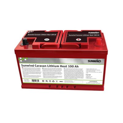 Litiumbatteri för husvagn, husbil och båt med inbyggt värmesystem och blutoothkoppling.